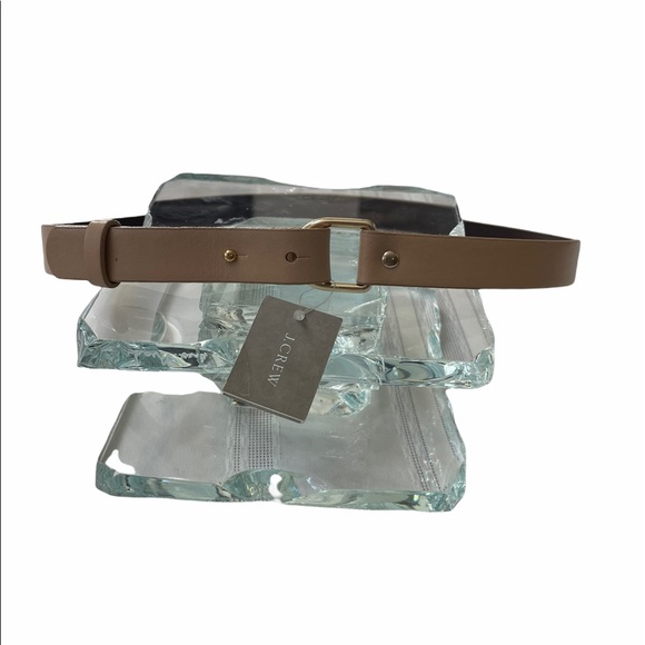 J. Crew Narrow Tan Leather Belt, Small